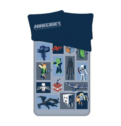 Jerry Fabrics Obliečky Minecraft "Emblematic" micro